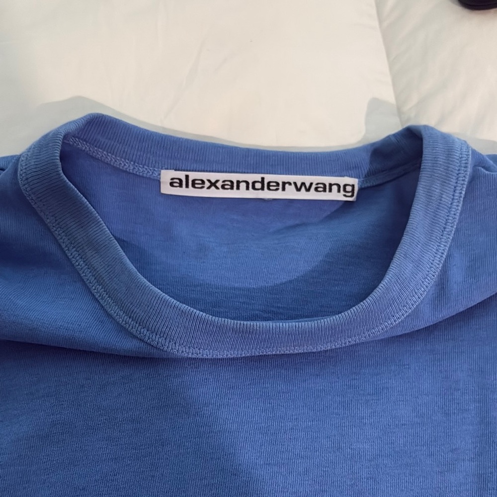 Alexander Wang Blue Short Sleeve Tee - Picture 2 of 2